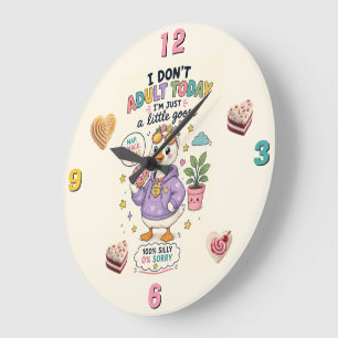 Grande Horloge Ronde Snack Time 24/7