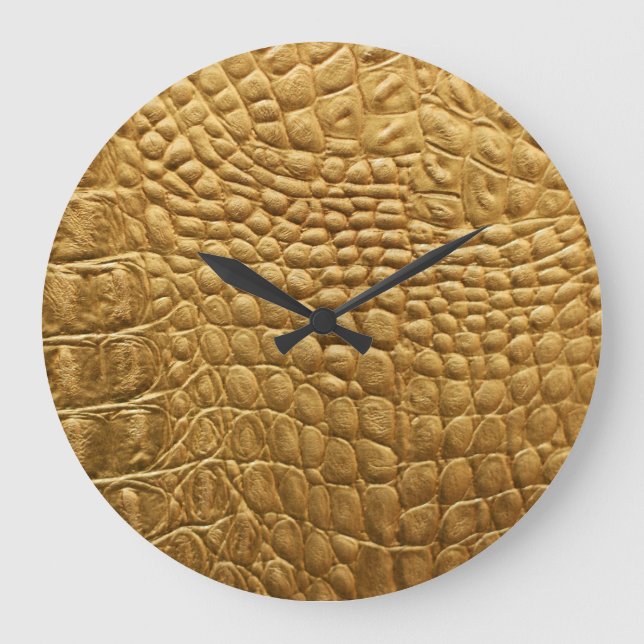 Grande Horloge Ronde Snakeskin Texture : Wild Arrière - plan Design. (Recto)