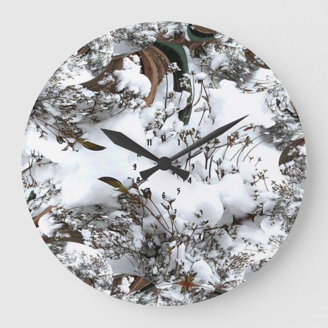 Grande Horloge Ronde Snow Abstract (Recto)