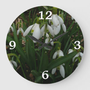 Grande Horloge Ronde Snowdrops I