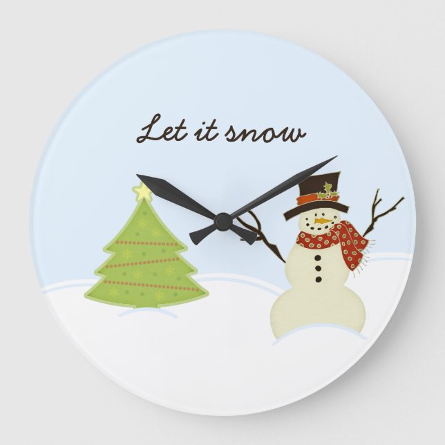 Grande Horloge Ronde Snowman (Recto)