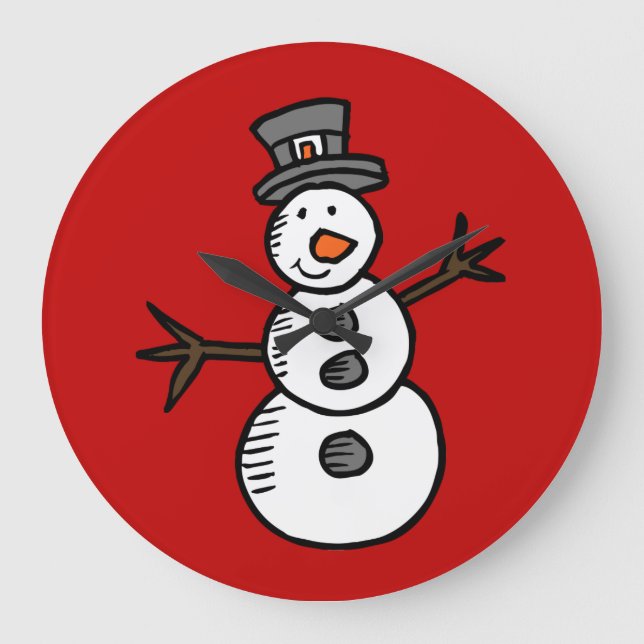 Grande Horloge Ronde Snowman (Recto)