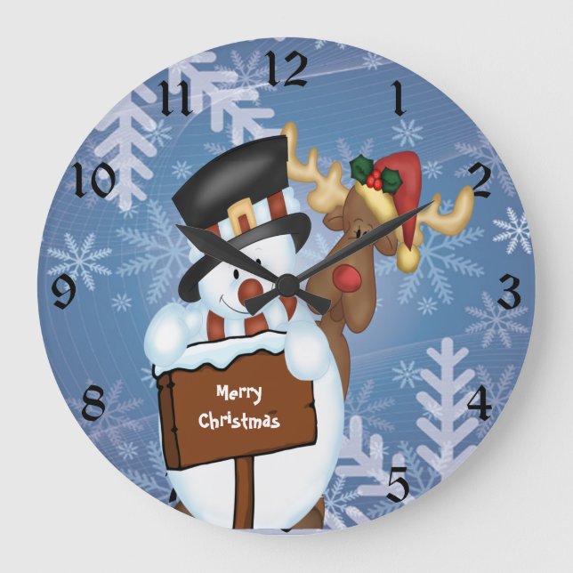 Grande Horloge Ronde Snowman (Recto)