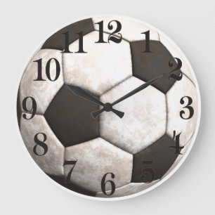 Grande Horloge Ronde Soccer Ball Team Sports