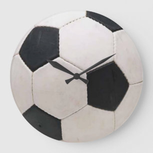 Grande Horloge Ronde Soccer Ball Wall