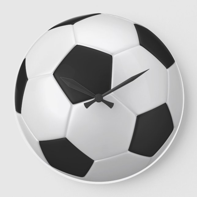 Grande Horloge Ronde Soccer Ball Wall (Recto)