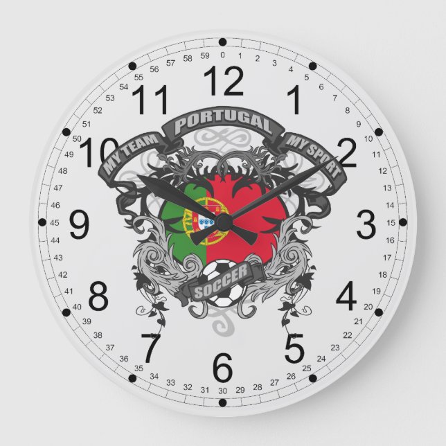 Grande Horloge Ronde Soccer Portugal (Recto)