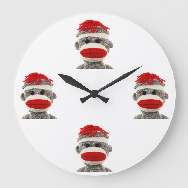 Grande Horloge Ronde Sock Monkey (Recto)