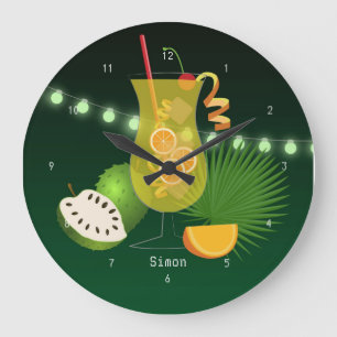 Grande Horloge Ronde Soirée Cocktail