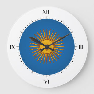 Grande Horloge Ronde Sol de mayo argentin