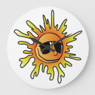 Grande Horloge Ronde SOLEIL D'ÉTÉ cool