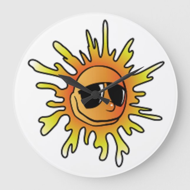 Grande Horloge Ronde SOLEIL D'ÉTÉ cool (Recto)