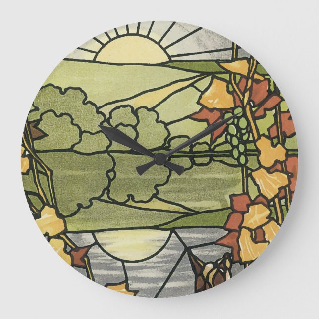 Grande Horloge Ronde Soleil en verre tendu (Recto)