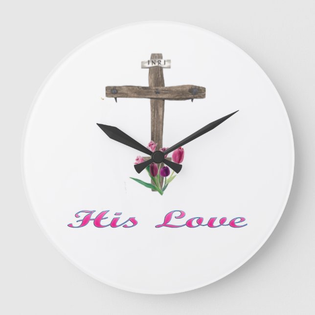 Grande Horloge Ronde Son amour Jésus (Recto)