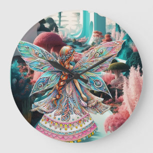 Grande Horloge Ronde Son Monde De Merveilleuse Magique