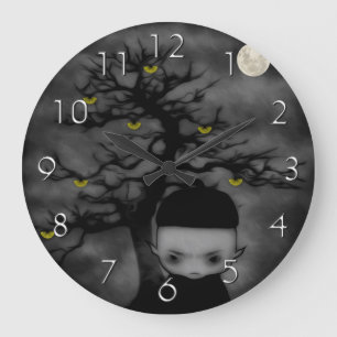 Grande Horloge Ronde Sous l'arbre du ventilateur