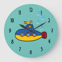 Sous-marin de Jouet Jaune et Bleu avec bulles d'ea