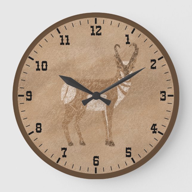 Grande Horloge Ronde Southwest Standing Pronghorn Antelope (Recto)