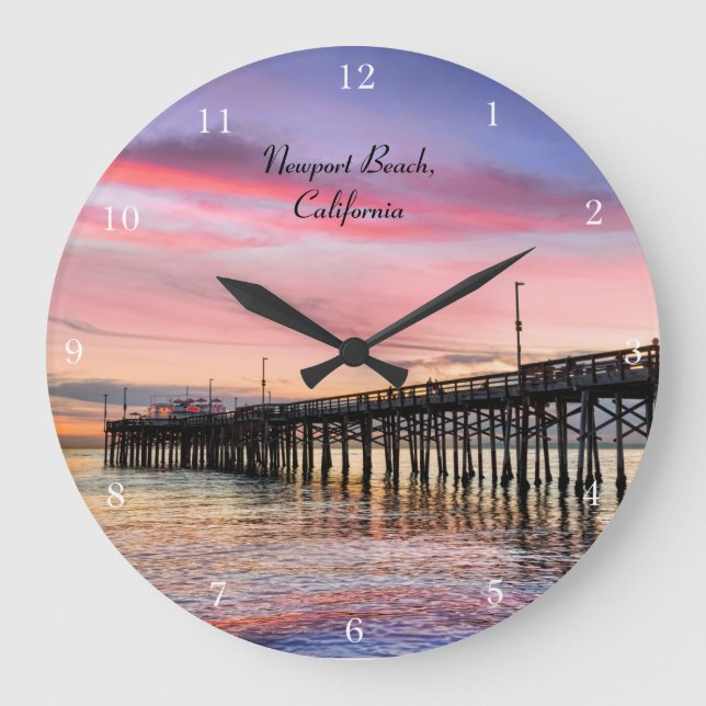 Grande Horloge Ronde Spectacular Sunset at Newport Beach (Recto)