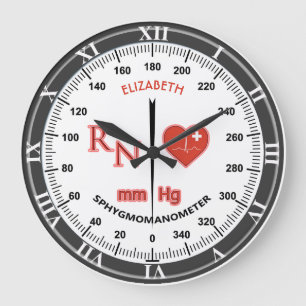 Grande Horloge Ronde Sphygmomanomètre de surveillance de la pression ar