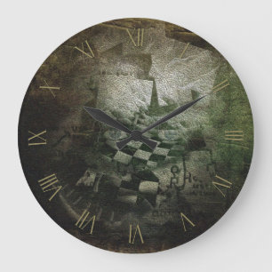 Grande Horloge Ronde Spirale du temps