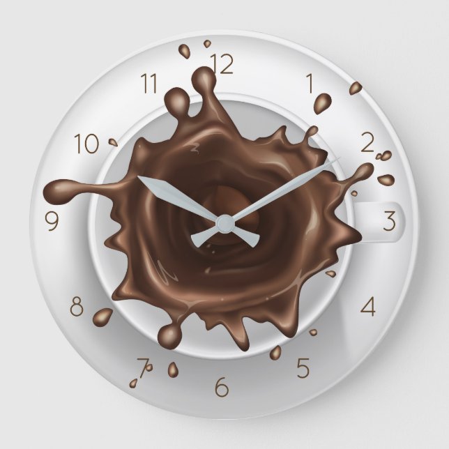 Grande Horloge Ronde Splash café (Recto)