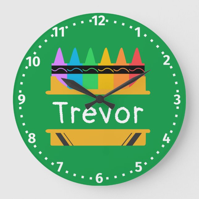 Grande Horloge Ronde Split Crayon Box Personalized (Recto)
