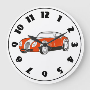 Grande Horloge Ronde Sport Car Clock