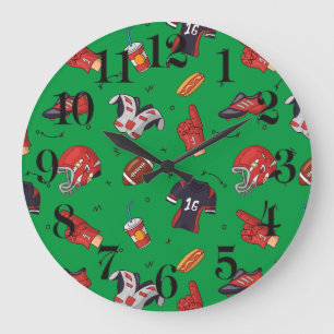 Grande Horloge Ronde Sports de football équipement, nourriture et boiss