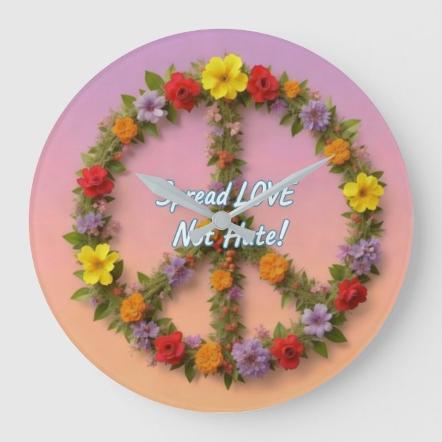 Grande Horloge Ronde Spread Love Not Hate (Recto)