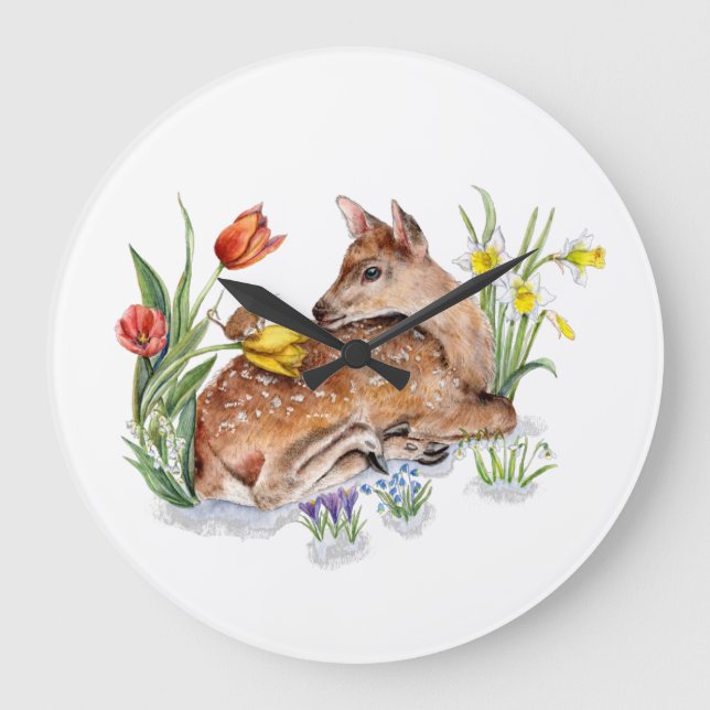 Grande Horloge Ronde Spring Deer (Recto)