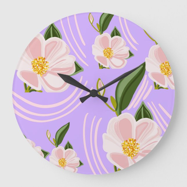 Grande Horloge Ronde Spring flowers  (Recto)
