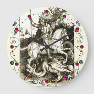 GRANDE HORLOGE RONDE ST GEORGE ET DRAGON
