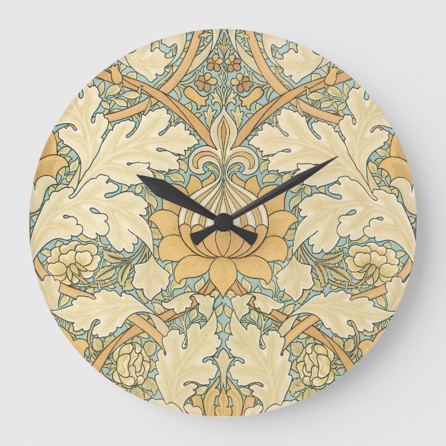 Grande Horloge Ronde St. James par William Morris, feuilles d'acanthe (Recto)