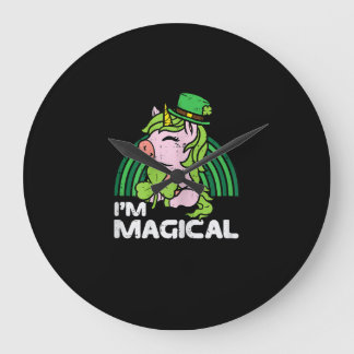 Grande Horloge Ronde St Pattys Tout-Petit Enfants Hommes Jeu Joueur St