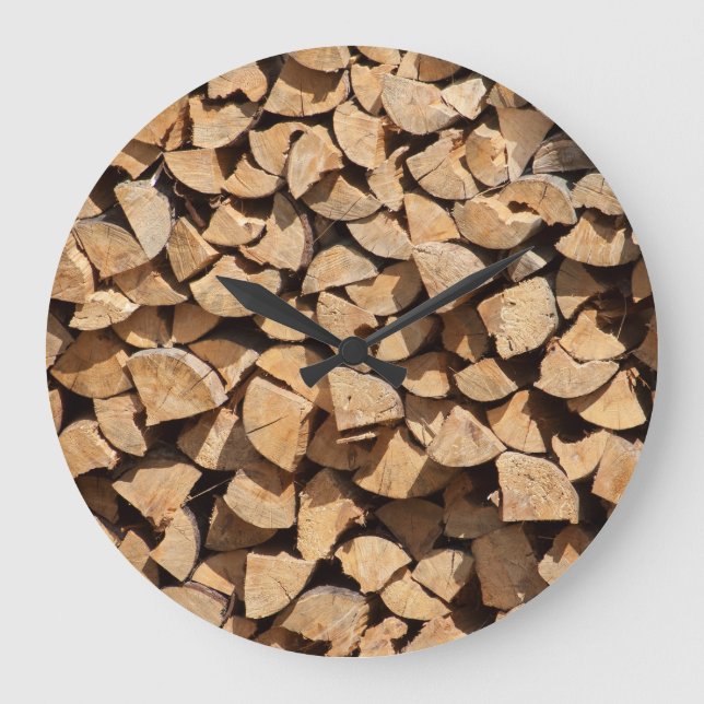 Grande Horloge Ronde Stack Of Logs (Recto)