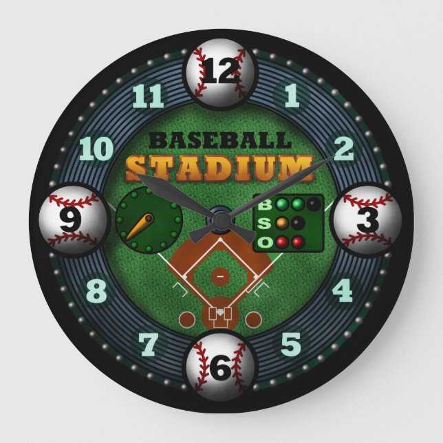 Grande Horloge Ronde Stade de baseball (Recto)