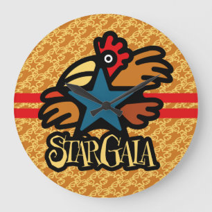 GRANDE HORLOGE RONDE STAR GALA /ESTRELLA GALLO PAR MASANSER PIXELAT