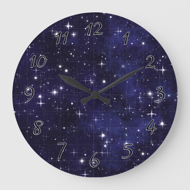 Grande Horloge Ronde Starry Night Sky Grid (Recto)