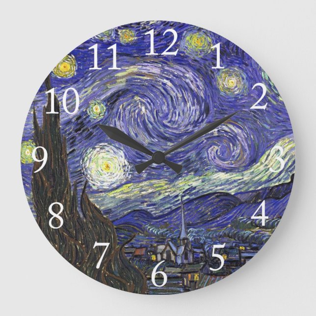 Grande Horloge Ronde Starry Night, Vincent Van Gogh. (Recto)