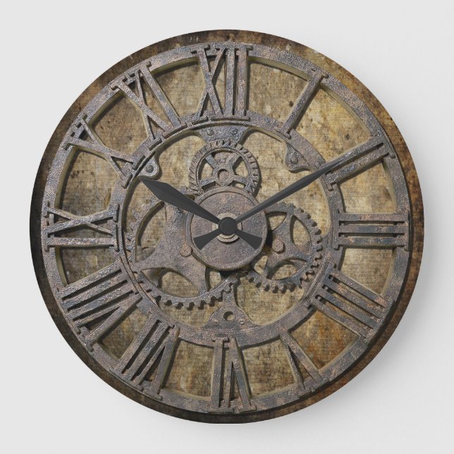 Grande Horloge Ronde Steampunk 1 (Recto)
