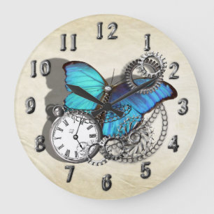 Grande Horloge Ronde Steampunk Victorian Gears