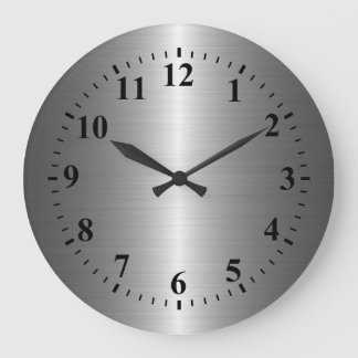 Grande Horloge Ronde Steel metal