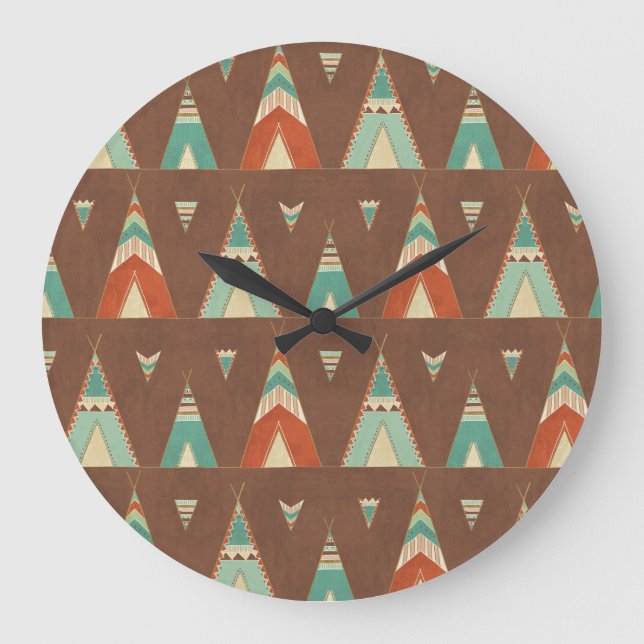 Grande Horloge Ronde Step de Southwest | Teal Teepee (Recto)