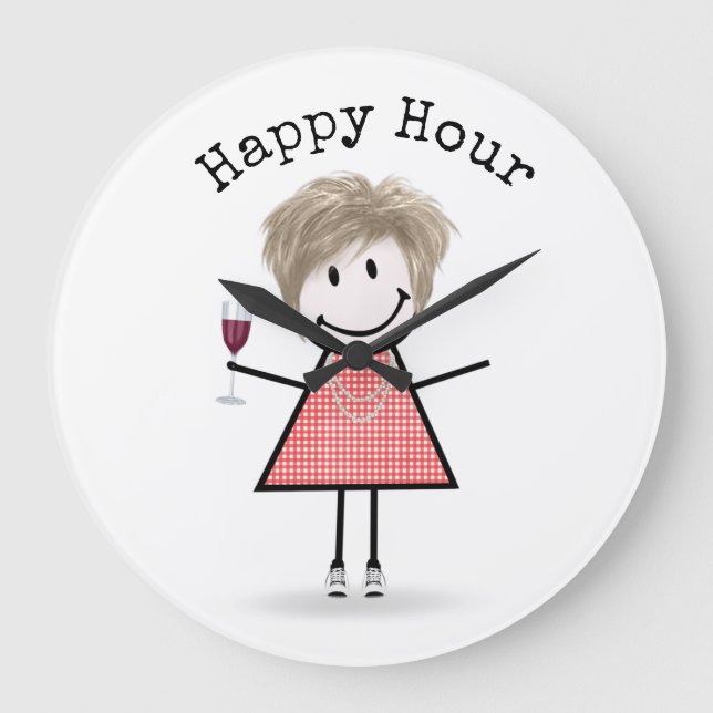 Grande Horloge Ronde Stick Girl (Recto)