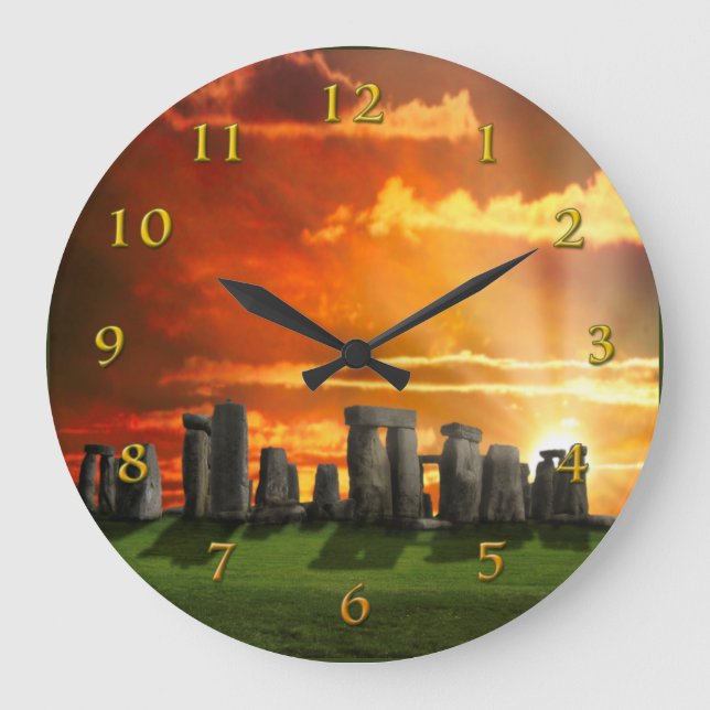 GRANDE HORLOGE RONDE STONEHENGE HIVER SOLSTICE (Recto)