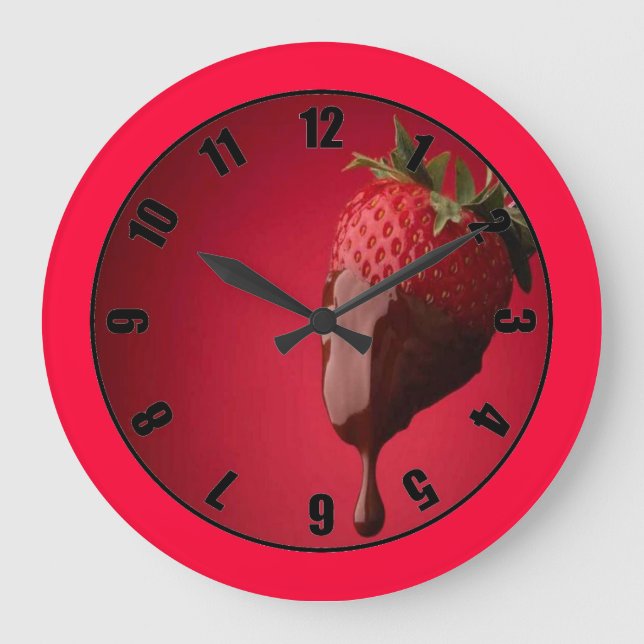 Grande Horloge Ronde Strawberry and Chocolate Clock (Recto)