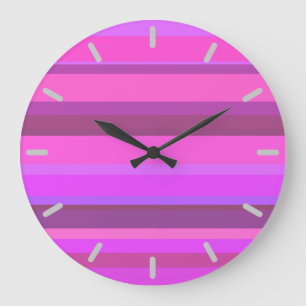 Grande Horloge Ronde Stripes