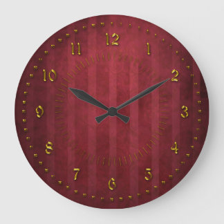 Grande Horloge Ronde Stripped Grunge