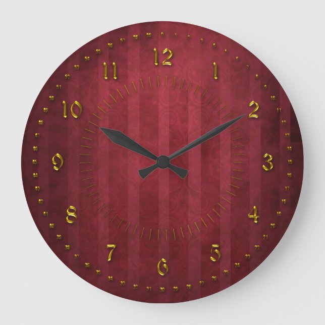 Grande Horloge Ronde Stripped Grunge (Recto)